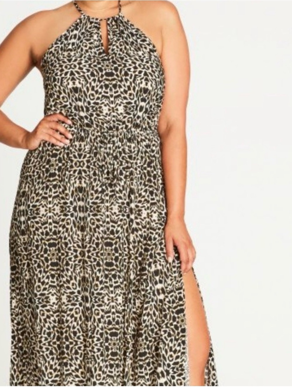 City Chic Animal Print Maxi Dress - Picture 2 of 7